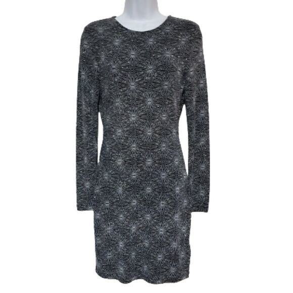 Divided by H&M Silver Sparkeling Dress with cut out back sz 10 - Picture 1 of 9